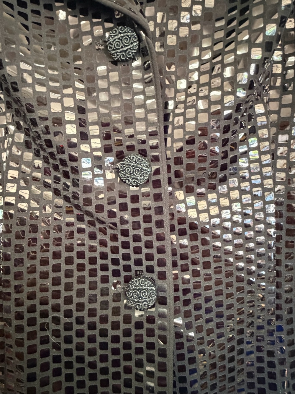 MSK Black Sequined Blazer Jacket - Picture 3 of 8